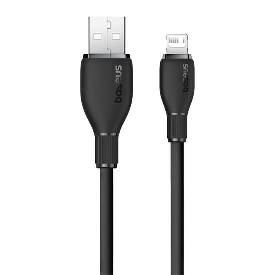 Кабель Baseus Pudding Series Fast Charging Cable 2.4A USB Type-A - Lightning (1.2 м, черный)