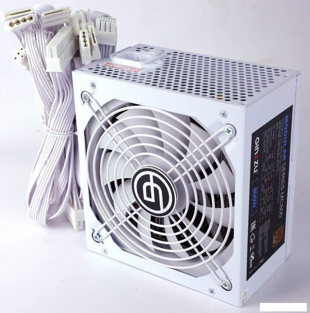 Блок питания Ginzzu MC800 (белый)