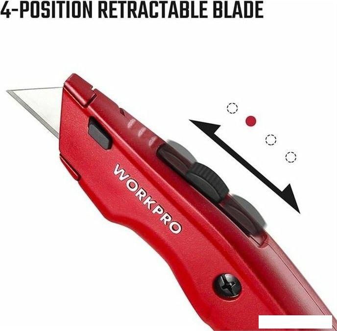 Нож строительный Workpro WP213017