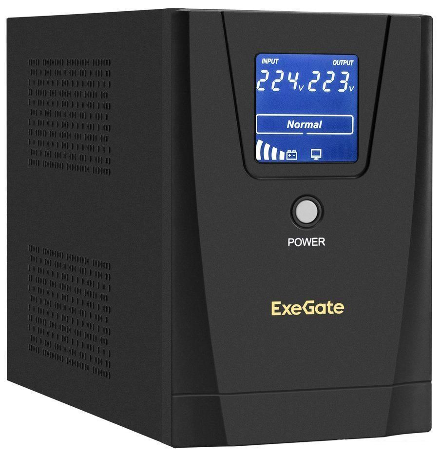 Источник бесперебойного питания ExeGate SpecialPro Smart LLB-1200.LCD.AVR.C13.RJ.USB