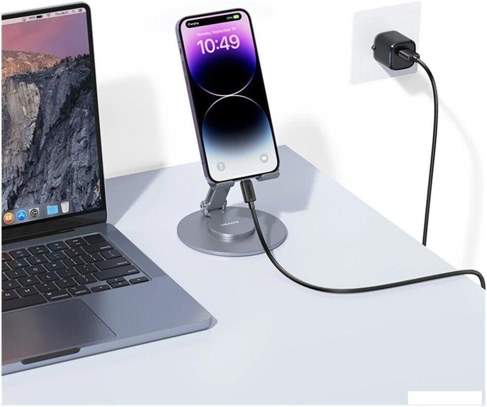 Кабель Usams US-SJ689 USB Type-A - Lightning (1 м, черный)