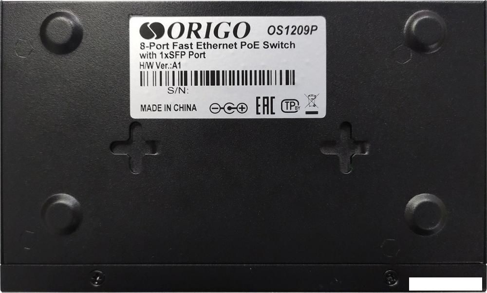 Неуправляемый коммутатор Origo OS1209P/80W/A1A