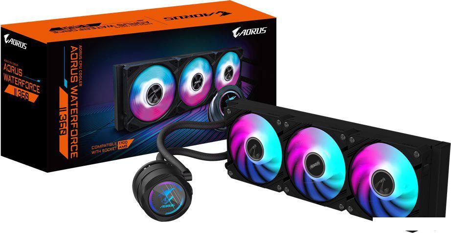 Система жидкостного охлаждения для процессора Gigabyte Aorus Waterforce II 360