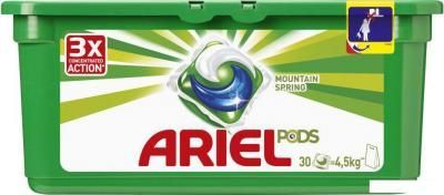 Капсулы для стирки Ariel Все в 1 Горный родник (30 шт)