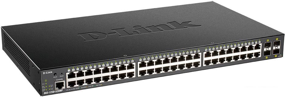 Управляемый коммутатор 2-го уровня D-Link DGS-1250-52XMP/A1A