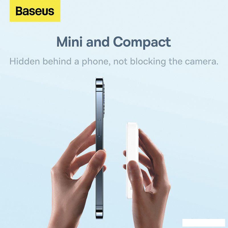 Внешний аккумулятор Baseus Magnetic Mini Wireless Fast Charge Power Bank 10000mAh 20W (белый)