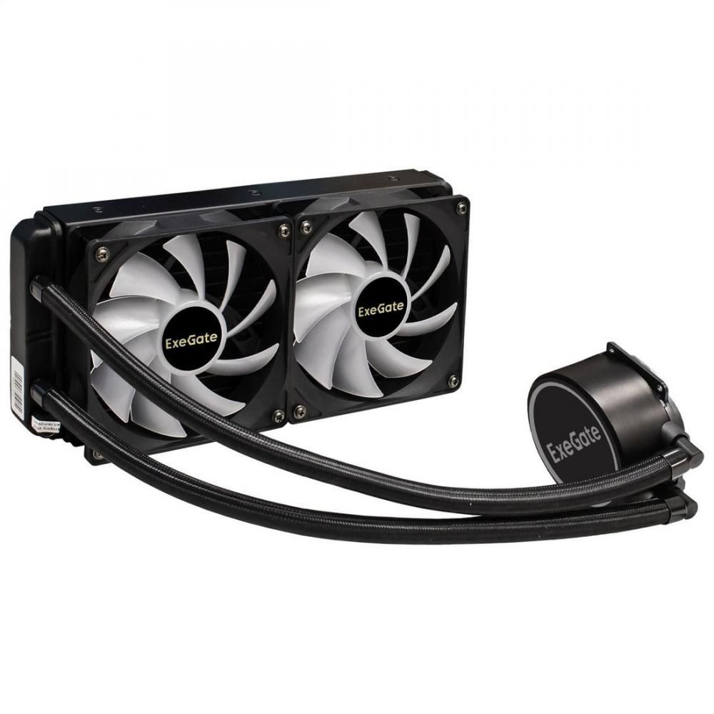 Жидкостное охлаждение для процессора ExeGate BlackWater-240V2.PWM.RGB EX293457RUS