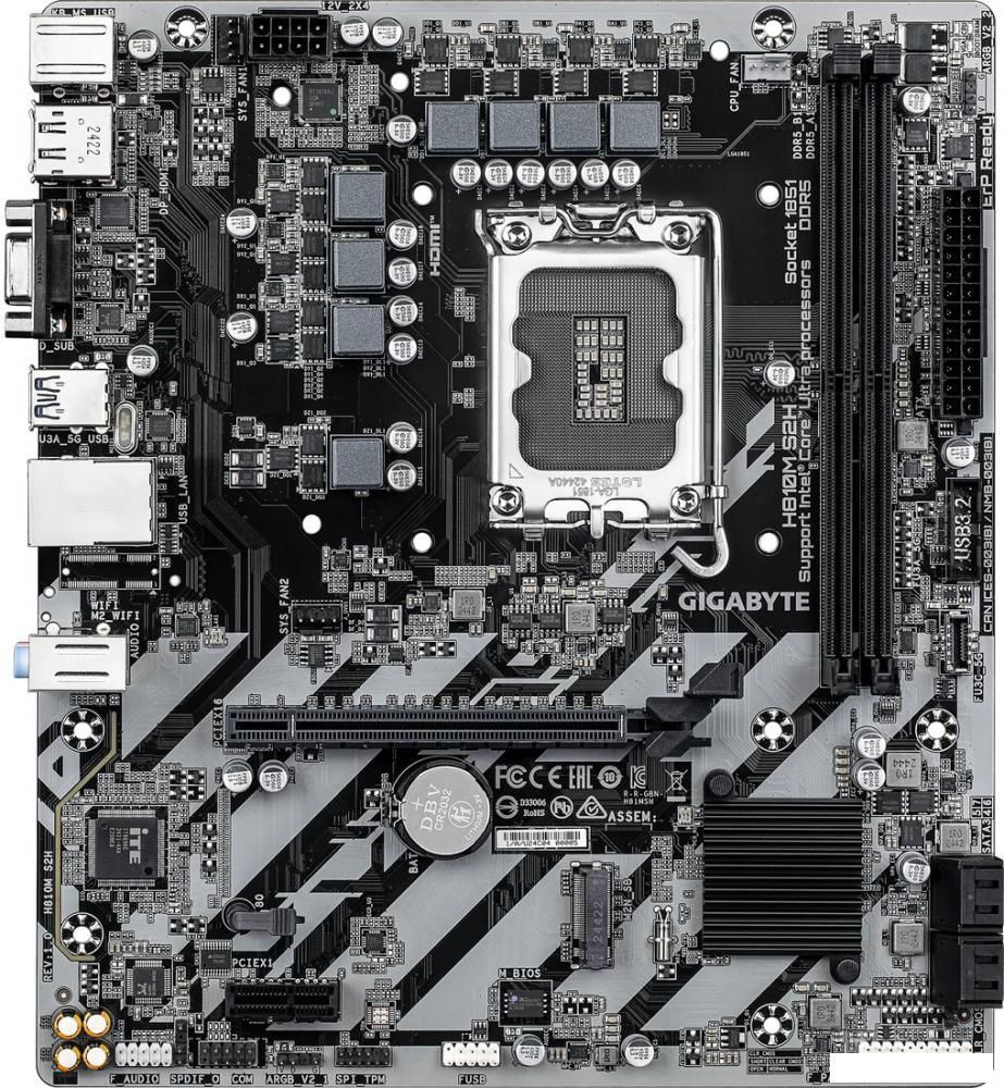 Материнская плата Gigabyte H810M S2H