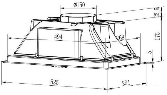 Вытяжки Evelux Margit 60 B