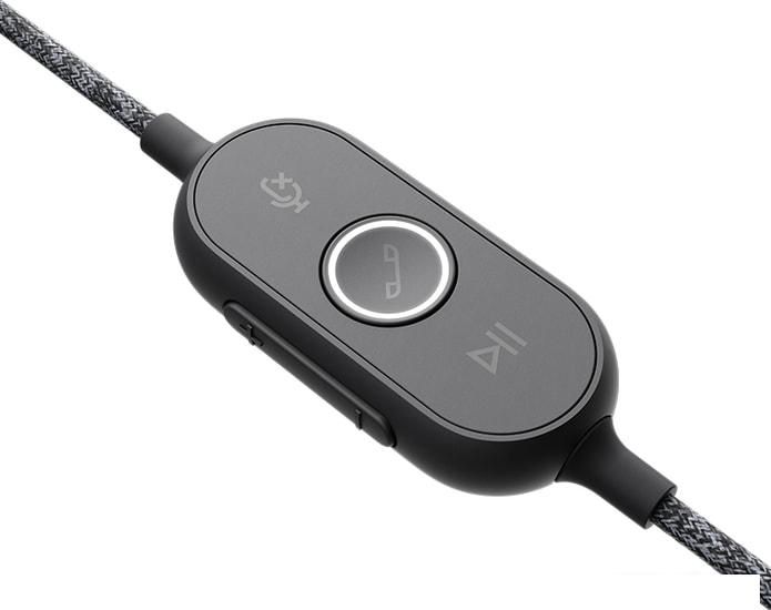 Офисная гарнитура Logitech Zone Wired UC