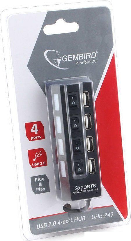 USB-хаб  Gembird UHB-243-AD