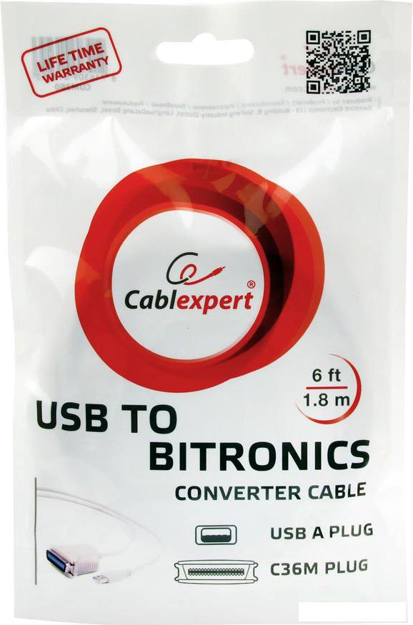 Кабель Cablexpert CUM-360 USB 2.0 - C36M (1.8 м, белый)