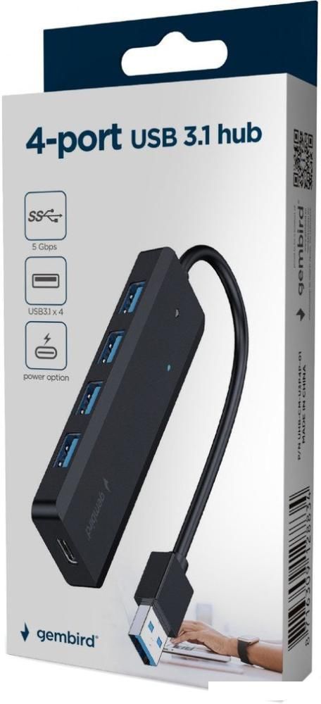 USB-хаб Gembird UHB-U3P4P-02