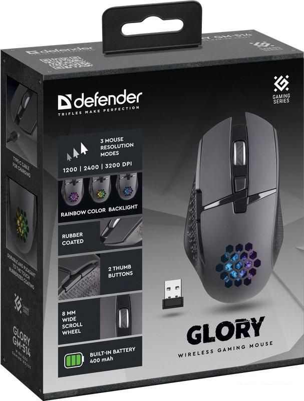 Игровая мышь Defender Glory GM-514 (черный)