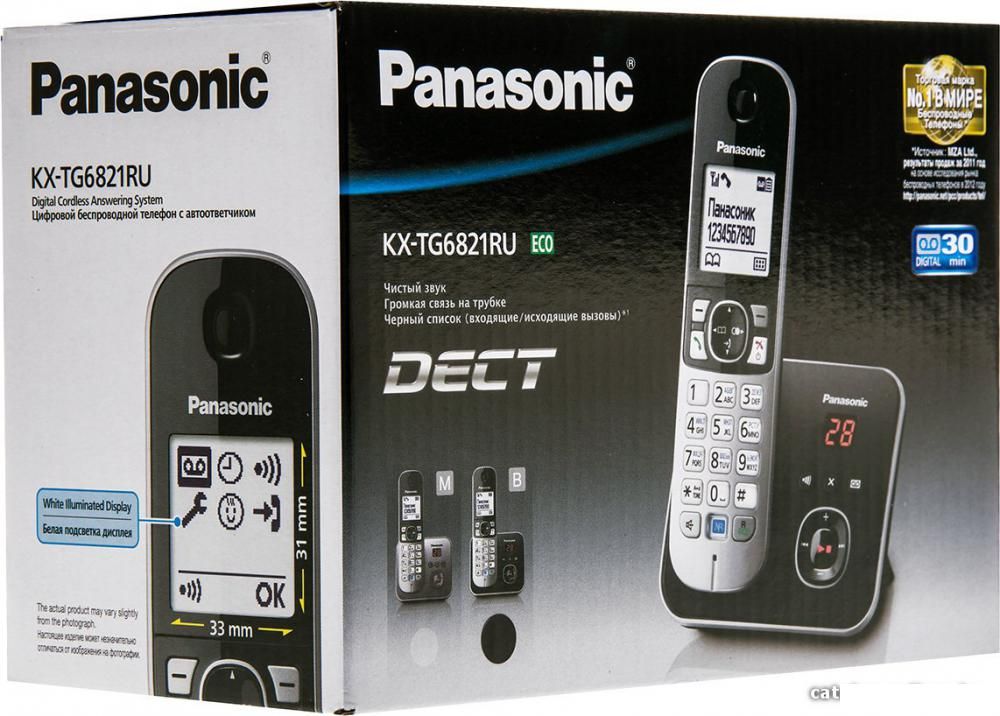 Радиотелефон Panasonic KX-TG6821RUB