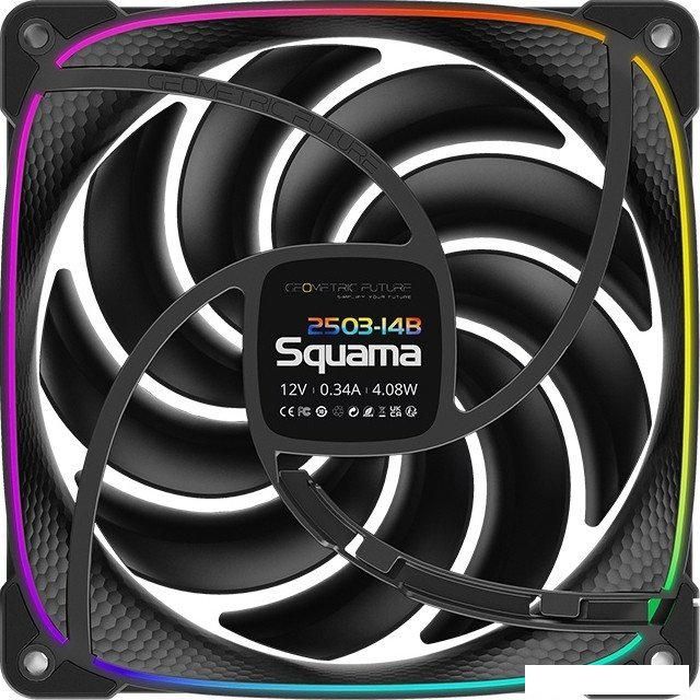 Комплект вентиляторов для корпуса Geometric Future Squama 2503-14 Triple Pack (черный)