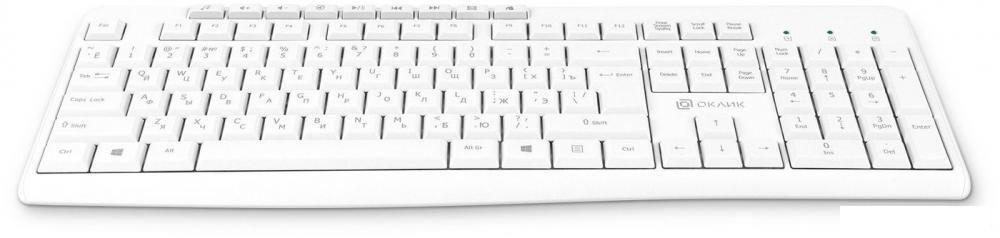 Клавиатура Oklick K225W (белый)