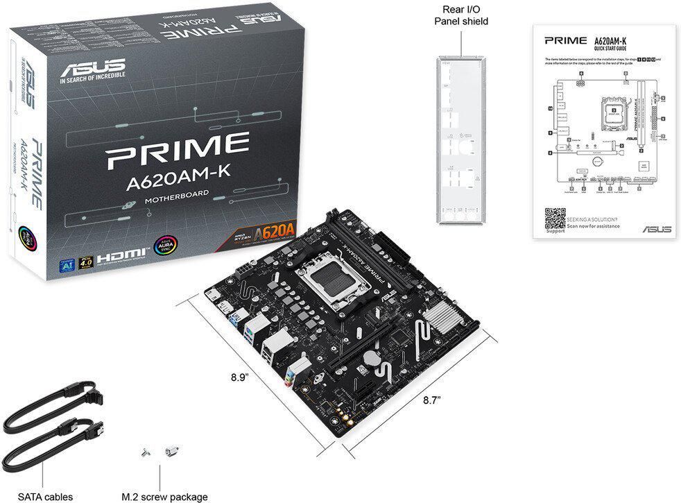 Материнская плата ASUS Prime A620AM-K