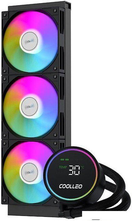 Система жидкостного охлаждения для процессора Coolleo Ice Fairy Dig 360 Lite (черный)