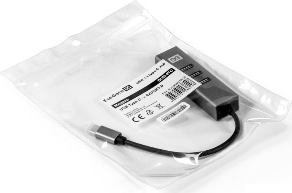 USB-хаб  ExeGate DUB-4TC EX293987RUS