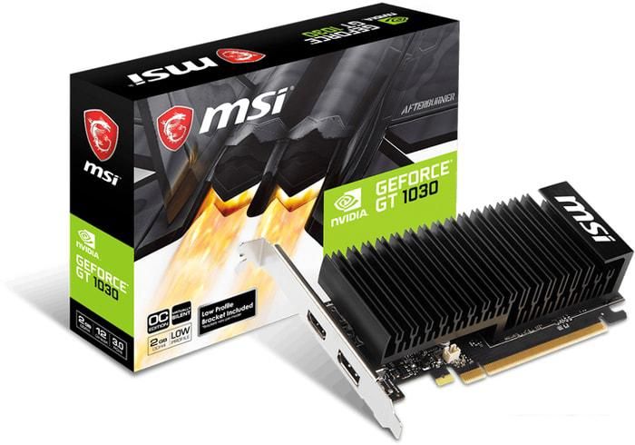 Видеокарта MSI GeForce GT 1030 2GHD4 LP OC