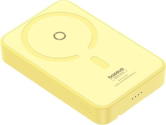 Внешний аккумулятор Baseus MagPro Magnetic Bracket Wireless Fast-Charging Power Bank 20W 5000mAh (желтый)