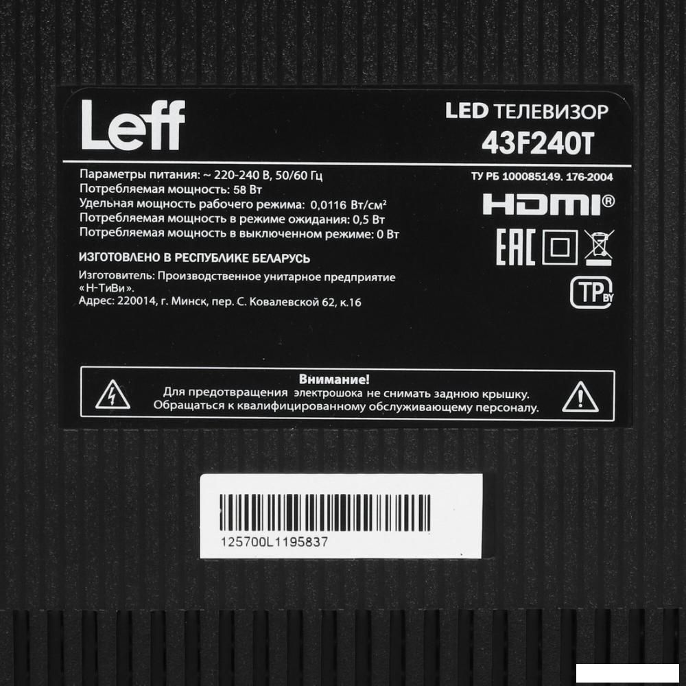 Телевизор Leff 43F240T