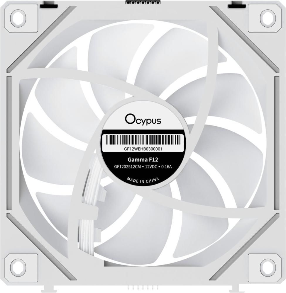 Комплект вентиляторов для корпуса Ocypus Gamma F12 Uni WH ARGB Reverse Blade 3IN1