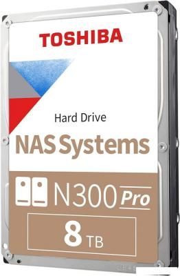 Жесткий диск Toshiba N300 Pro 8TB HDWG780AZSTB Жесткий диск Toshiba N300 Pro 8TB HDWG780AZSTB