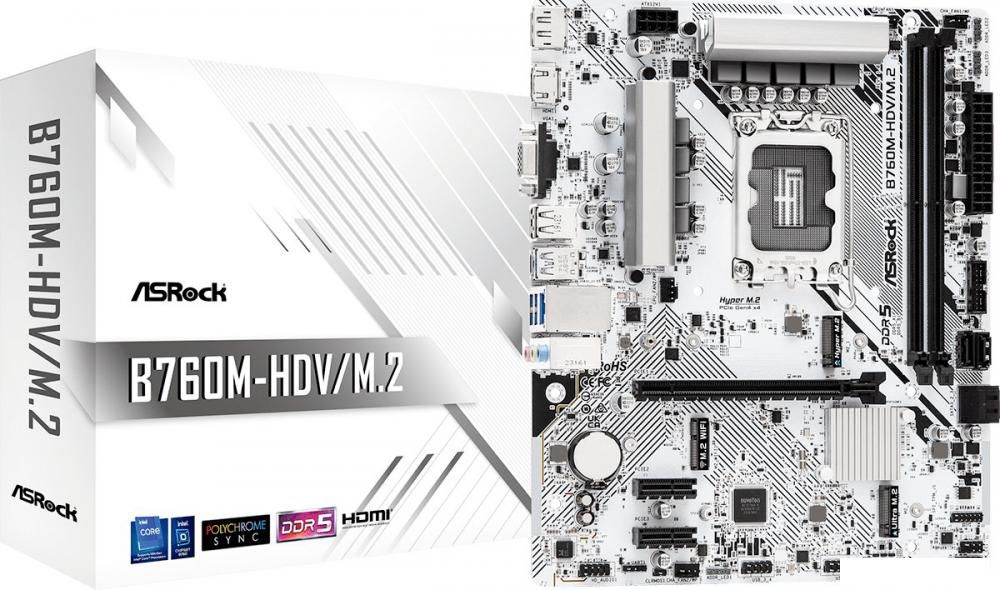 Материнская плата ASRock B760M-HDV/M.2