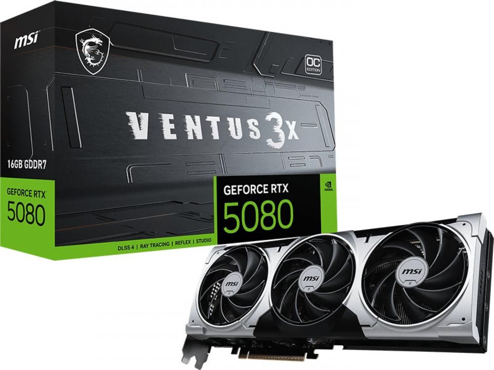 Видеокарта MSI GeForce RTX 5080 16G Ventus 3X OC Plus