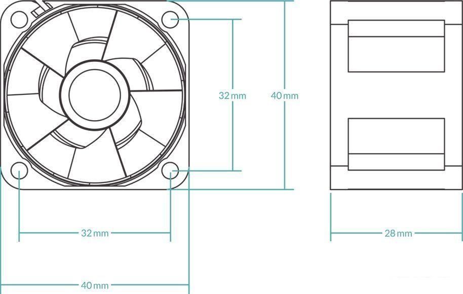 Вентилятор для корпуса Arctic S4028-6K ACFAN00185A