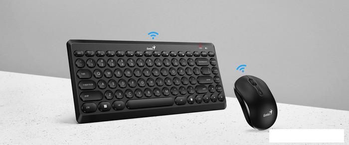 Офисный набор Genius LuxeMate Q8000 (черный)
