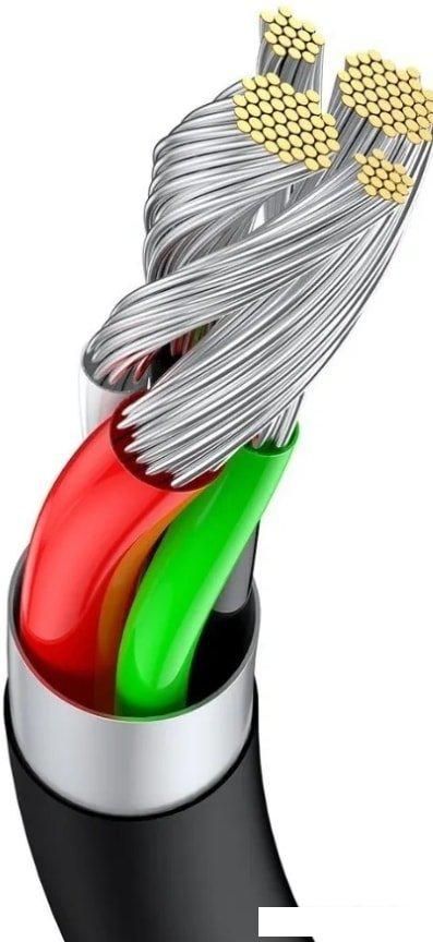 Кабель Baseus CATYS-A01 USB Type-A - USB Type-C (2 м, черный)