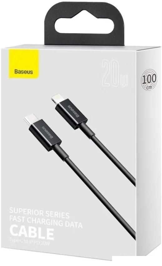Кабель Baseus CATLYS-C01 USB Type-C - Lightning (2 м, черный)