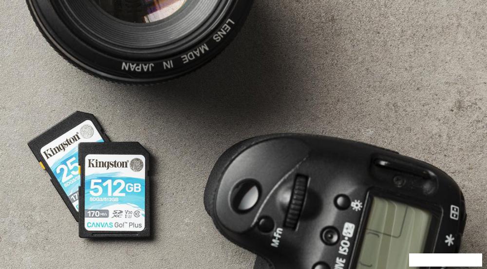 Карта памяти Kingston Canvas Go! Plus SDXC 256GB