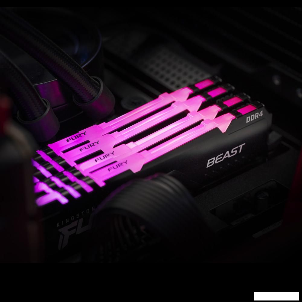 Оперативная память Kingston FURY Beast RGB 2x16ГБ DDR4 3200МГц KF432C16BB12AK2/32