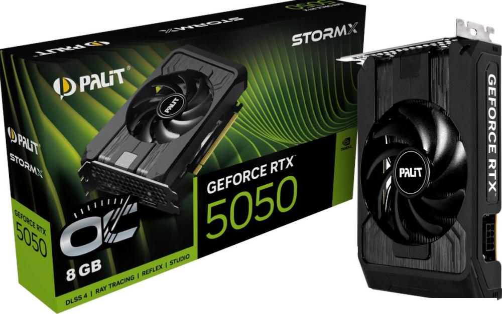 Видеокарта Palit GeForce RTX 5050 Storm OC 8GB NE65050T19P1-GB2070F