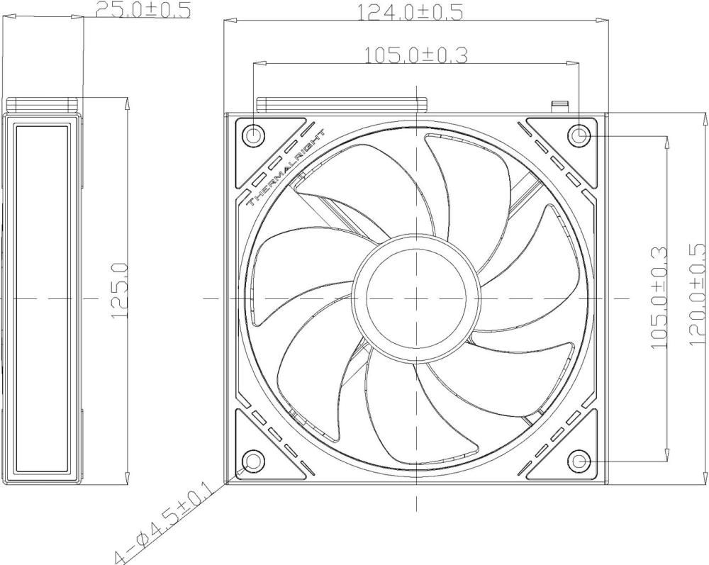 Вентилятор для корпуса Thermalright TL-M12QW (белый)