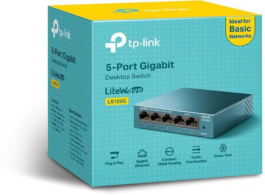 Неуправляемый коммутатор TP-Link LS105G