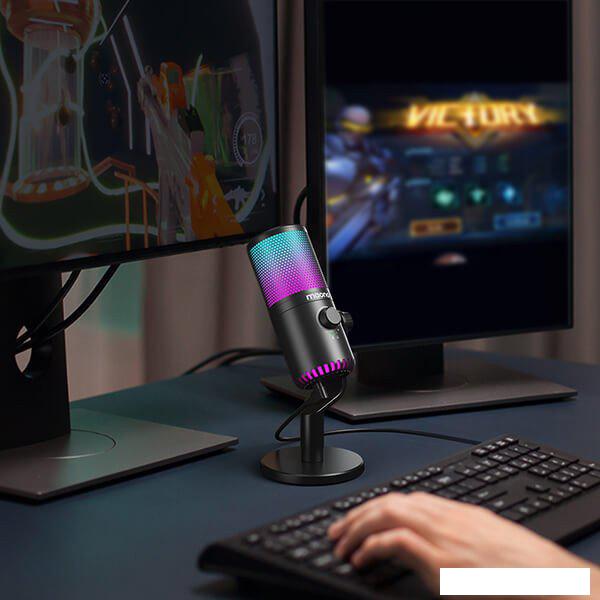 Проводной микрофон Maono DM30 RGB (черный)