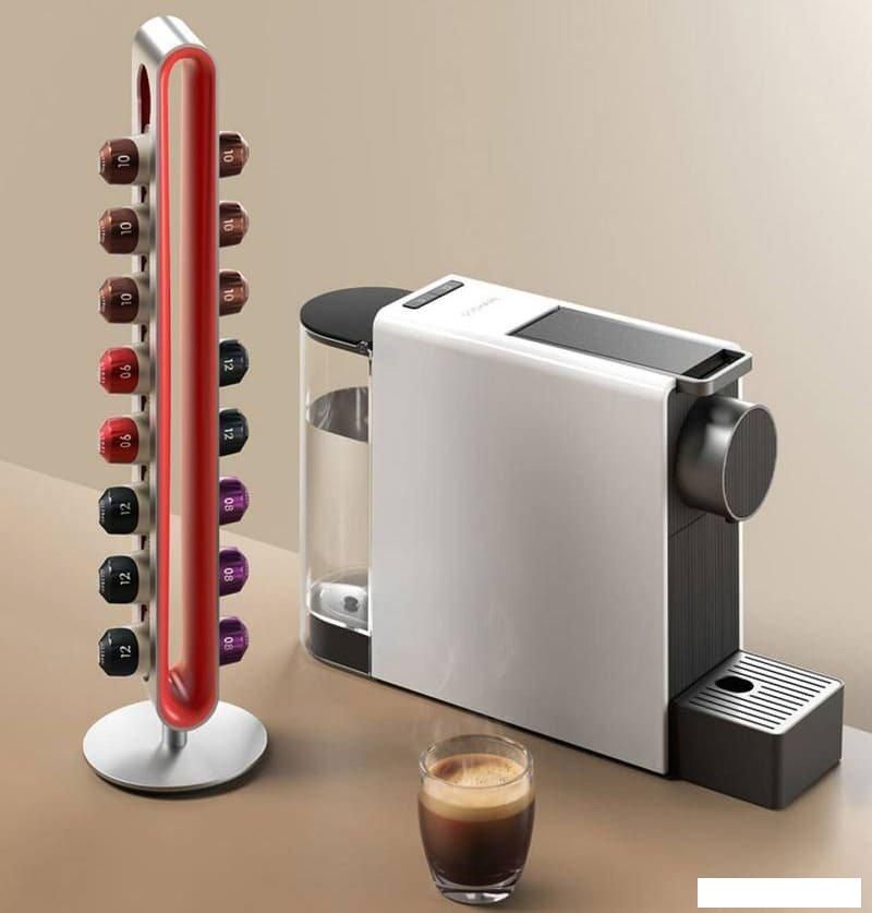 Капсульная кофеварка Scishare Capsule Coffee Machine Mini S1201 (с переходником на евровилку, золотистый)