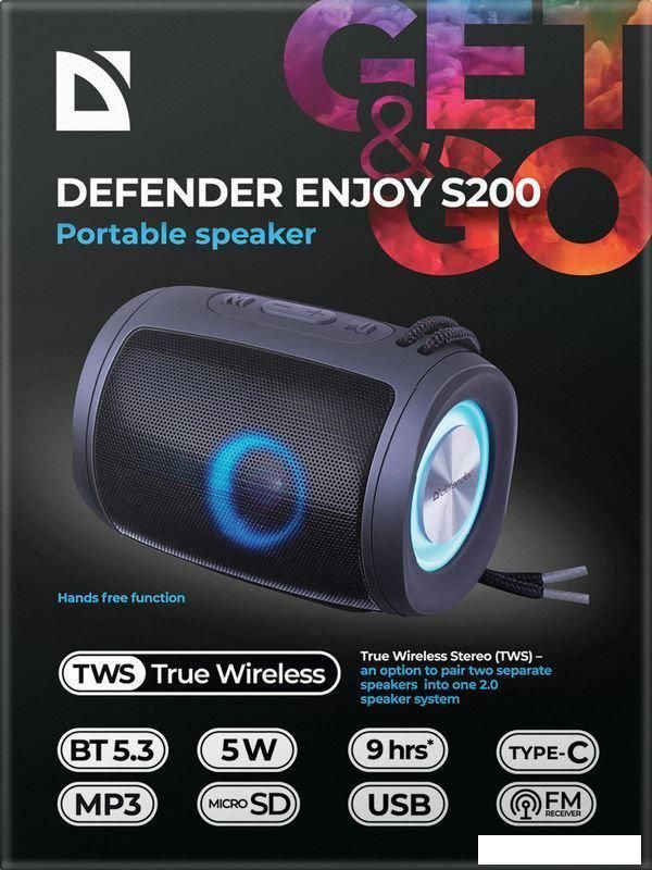 Беспроводная колонка Defender Enjoy S200