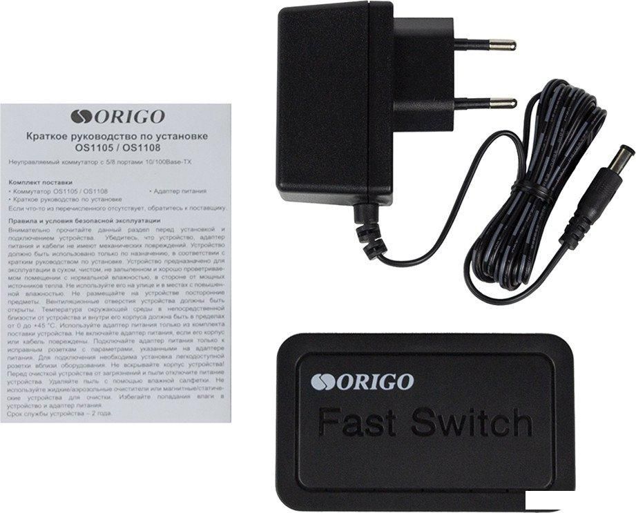 Неуправляемый коммутатор Origo OS1105/A1A