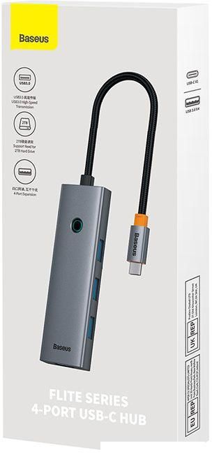 USB-хаб  Baseus Flite Series 4-Port USB-C Hub B0005280A813-03