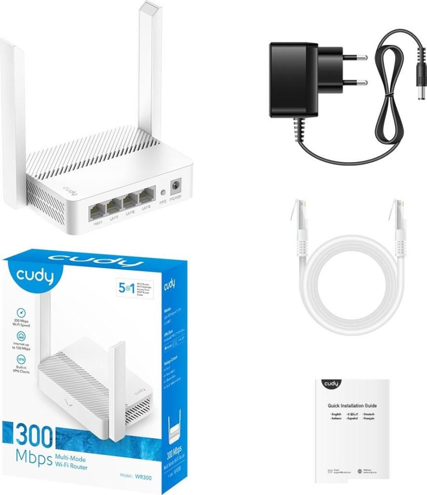 Wi-Fi роутер Cudy WR300 1.0