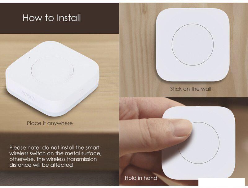 Пульт ДУ Aqara Smart Wireless Switch (с гироскопом) WXKG12LM