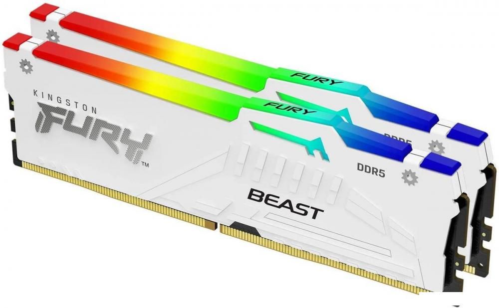 Оперативная память Kingston FURY Beast RGB 2x16ГБ DDR5 5600 МГц KF556C40BWAK2-32