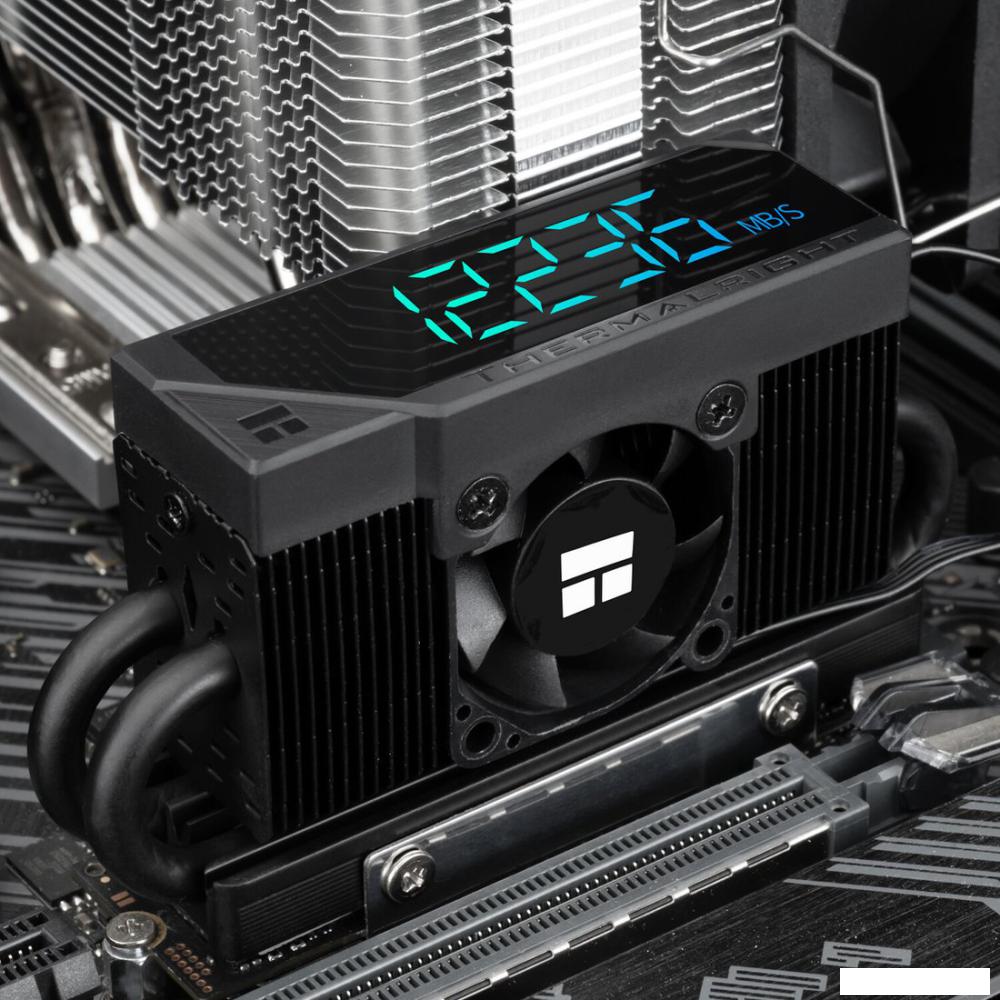 Кулер для SSD Thermalright HR-10 2280 PRO Digital (черный)
