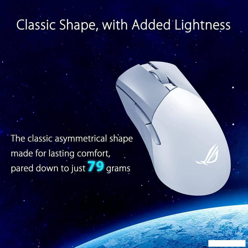 Игровая мышь ASUS ROG Gladius III Wireless AimPoint Moonlight White